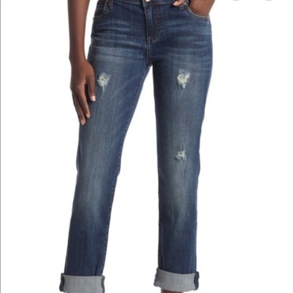 Kut from the Kloth Catherine Jeans Distressed Sz 6 - Picture 1 of 8